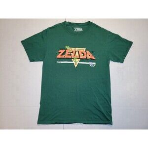 The Legend of Zelda Classic 8 Bit Original‎ Game Title Screen Retro Style Mens S